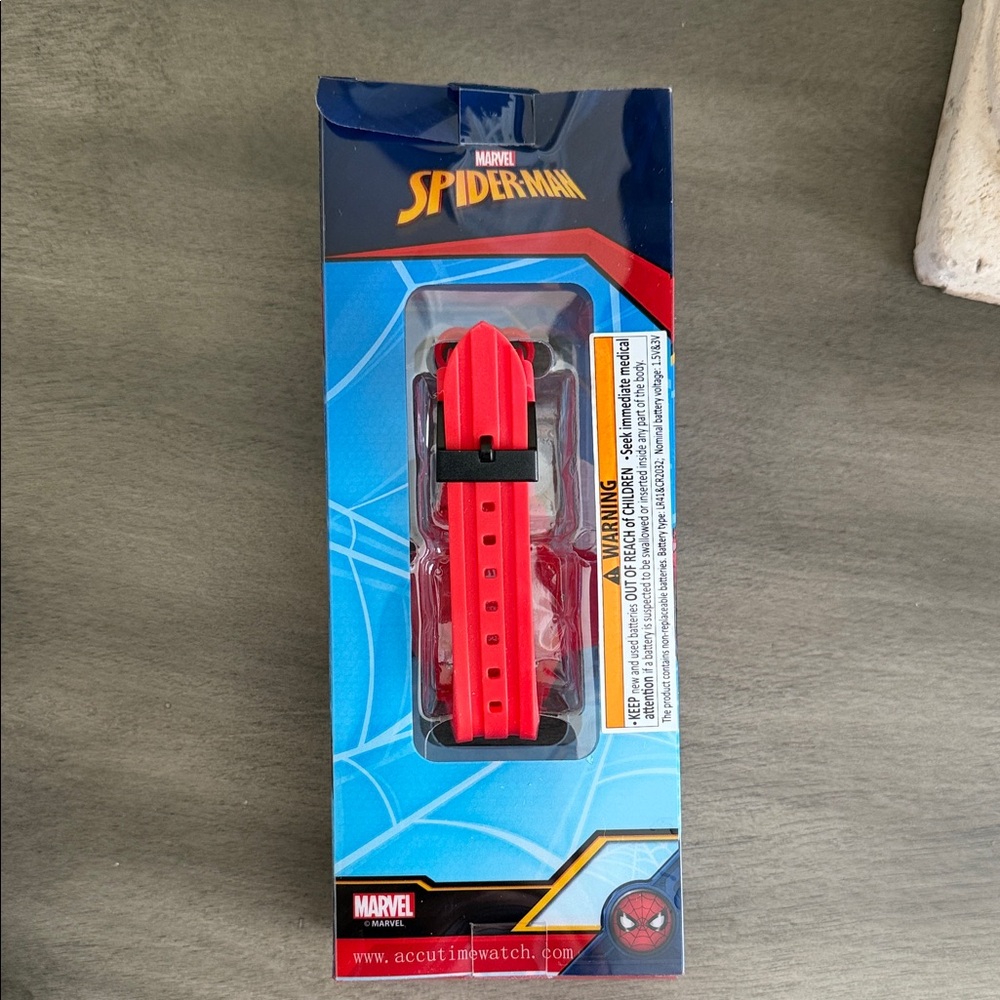Marvel Spider-Man Red LCD Flashlight Watch for Kids - Picture 2 of 3